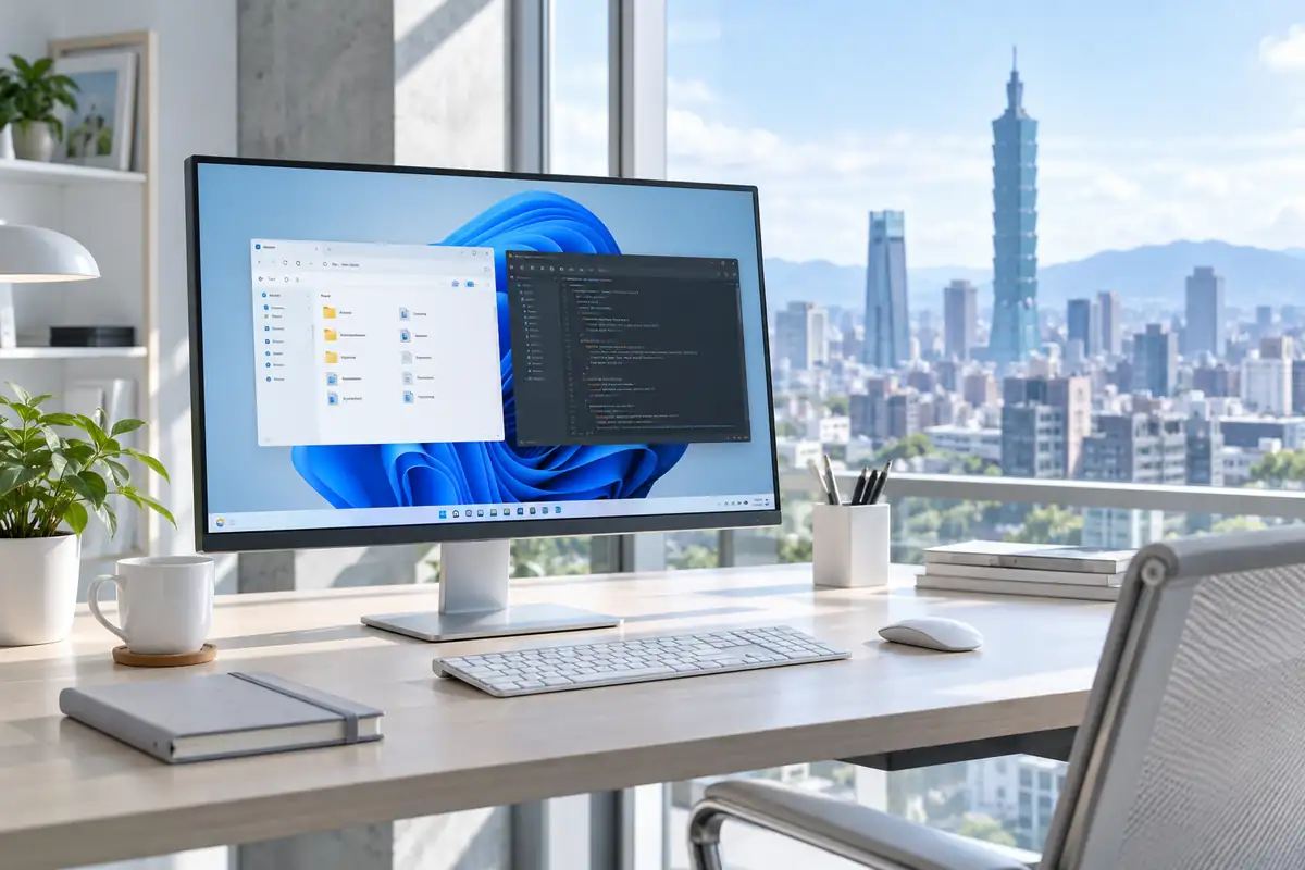 台湾云电脑与Windows远程办公场景示意